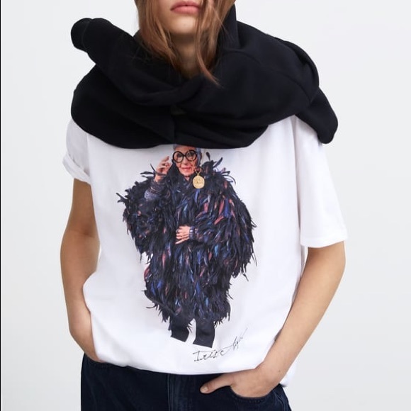 Zara | Tops | Zara Iris Apfel Tshirt 